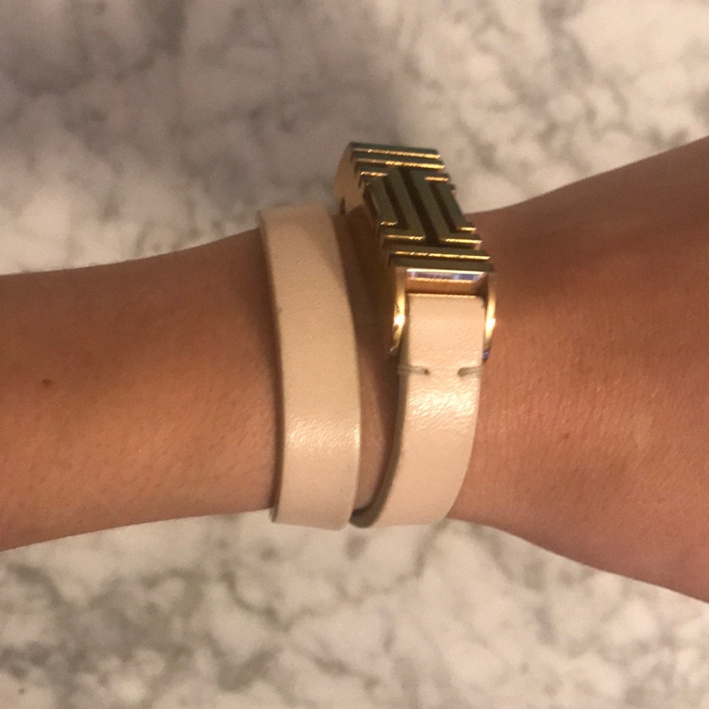 Blush pink Tory Burch Fitbit bracelet